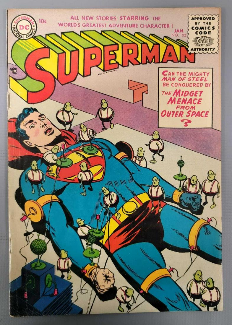 Superman 102 (DC) 1956 first silver age issue (1 of 8)