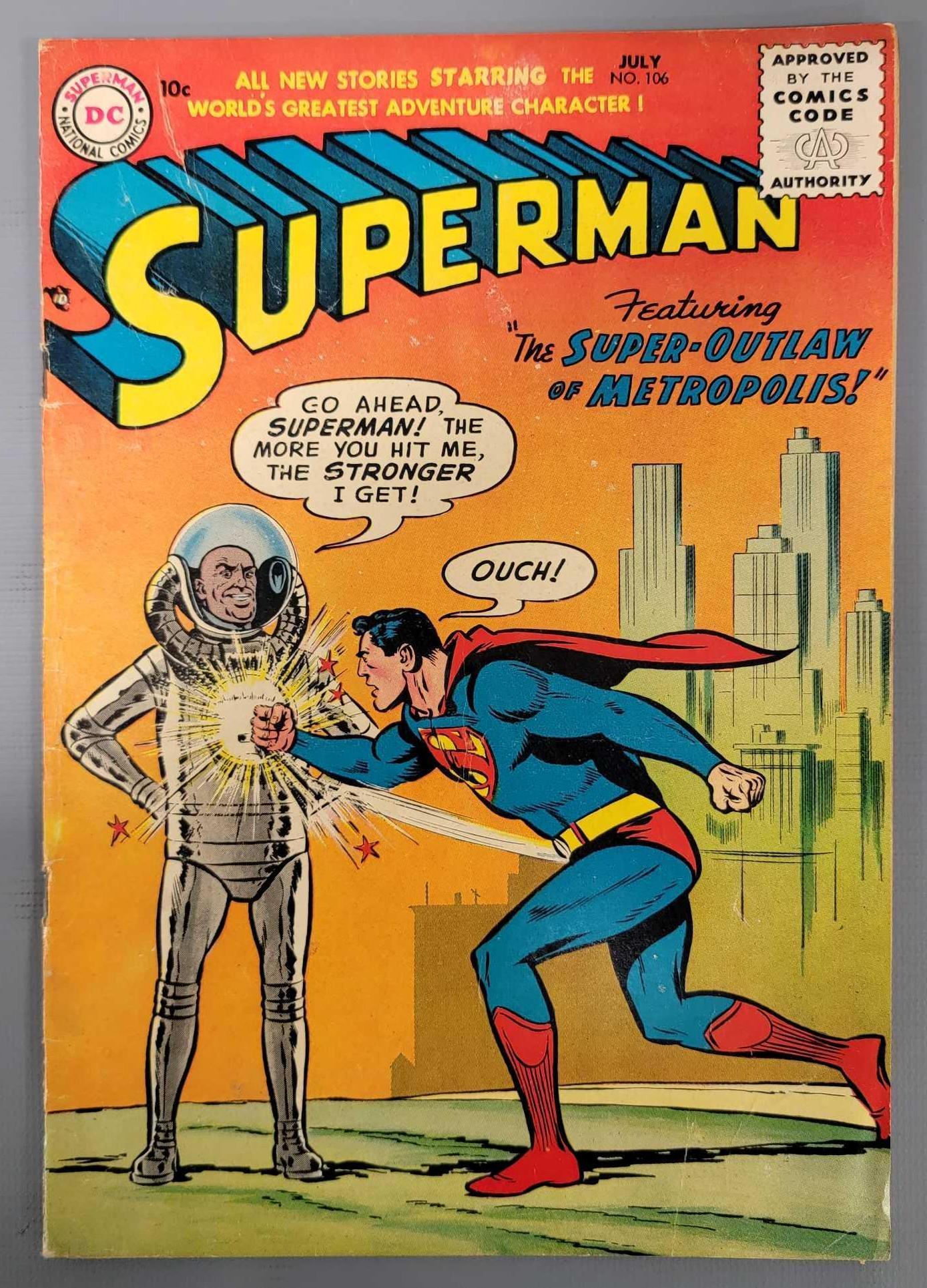 Superman 106 (DC) 1956 1st Luthor Power Suit (1 of 8)