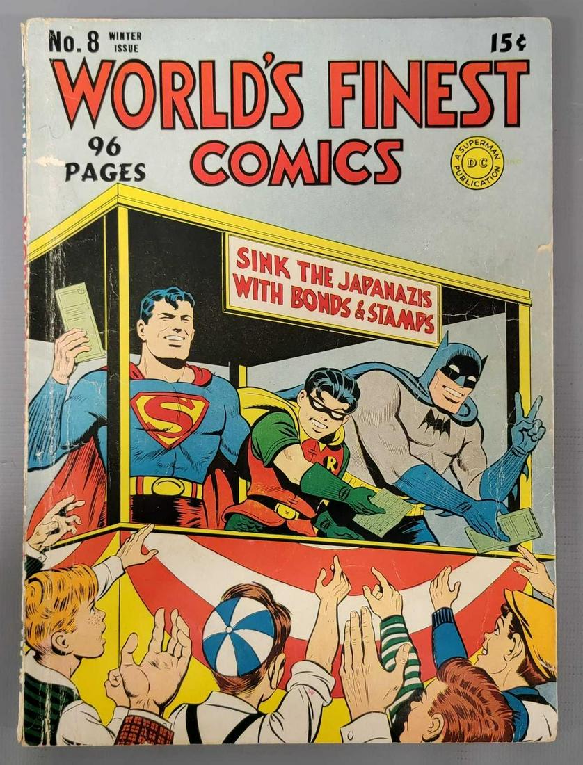 Worlds Finest Comics 8 (DC) 1942 Boy Commandos begin patriotic war effort cover (1 of 8)