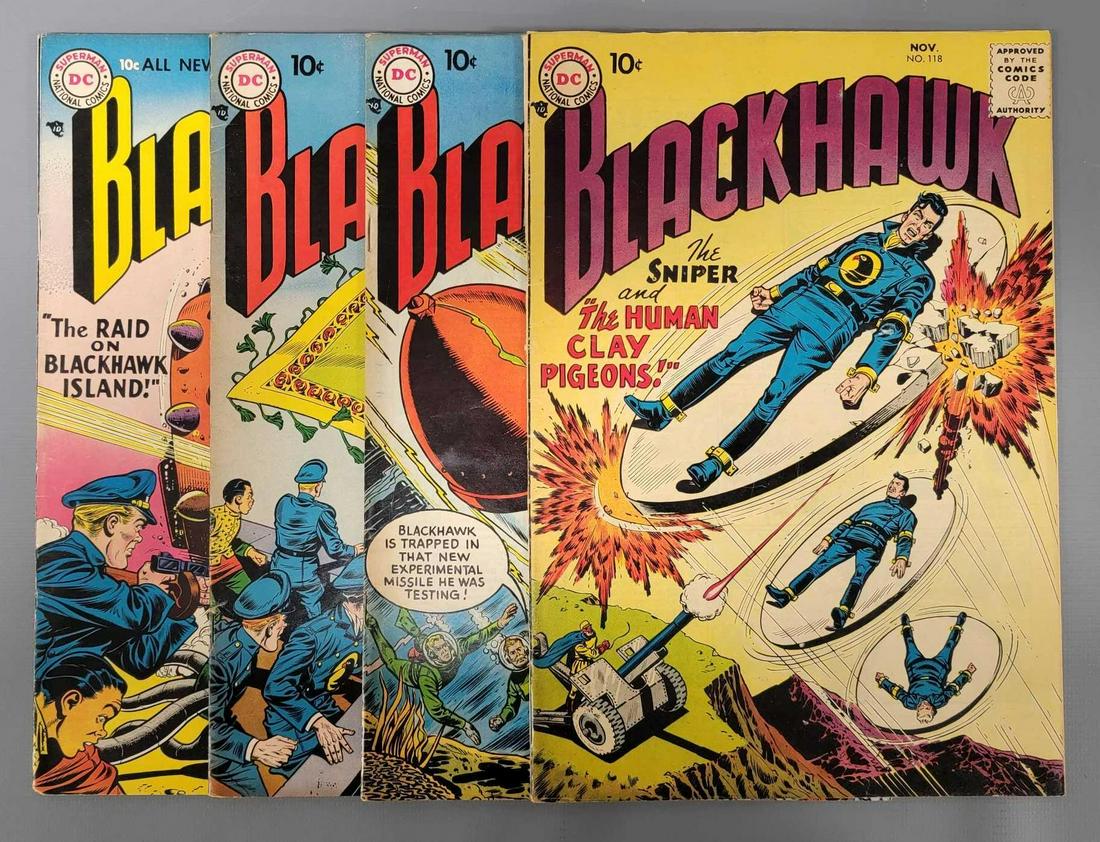 Blackhawk 109, 111, 116, 118 (DC) 1957 (1 of 5)