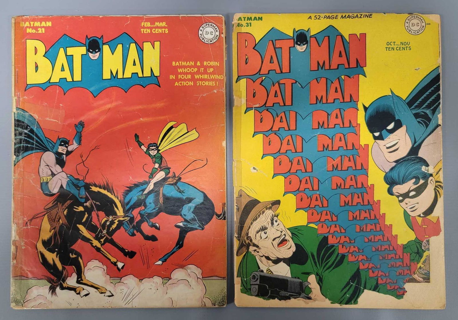 Two golden age Batman low grade reader copies 21 31 (1 of 7)