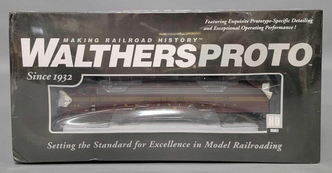 Factory sealed Walthers Proto HO Pennsylvania Broadway Limited E8 AA diesel locomotives 41360: Factory sealed Walthers Proto HO Pennsylvania Broadway Limited E8 AA diesel locomotives, stock numbers 41360, cab numbers 5804A and 5807A, DCC and Tsunami sound. Mint in near mint original boxes as se