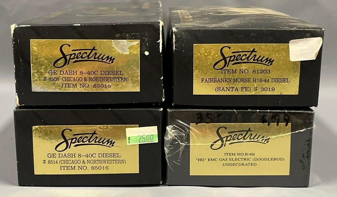 Four Bachmann Spectrum HO scale locomotives in original boxes (1 of 5)
