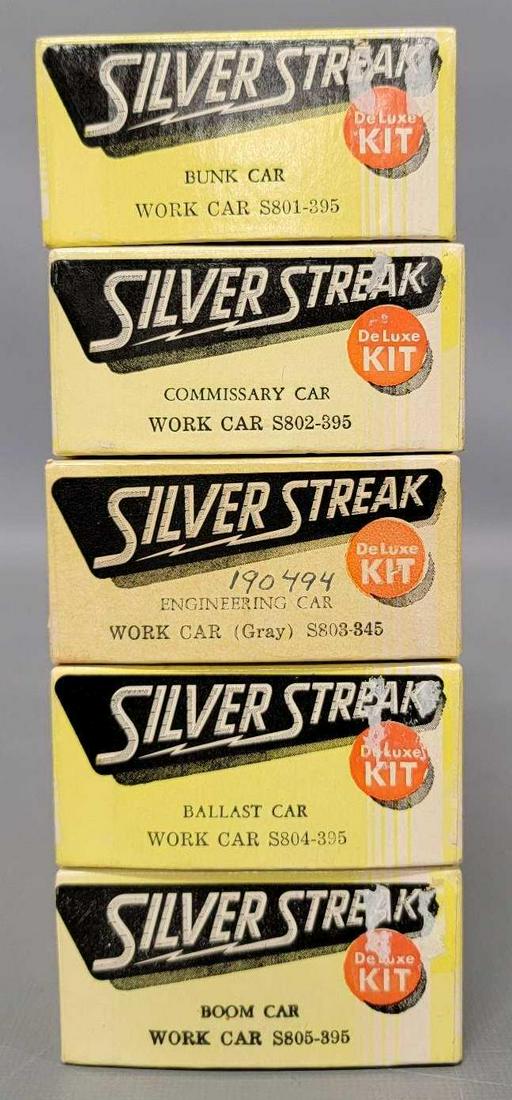Five unbuilt HO scale Silver Streak MOW Maintenance of Way kits in original boxes (1 of 8)