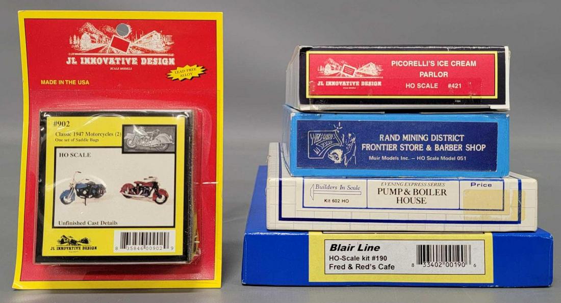 Five various HO scale building scenery craftsman kits in original boxes (1 of 6)