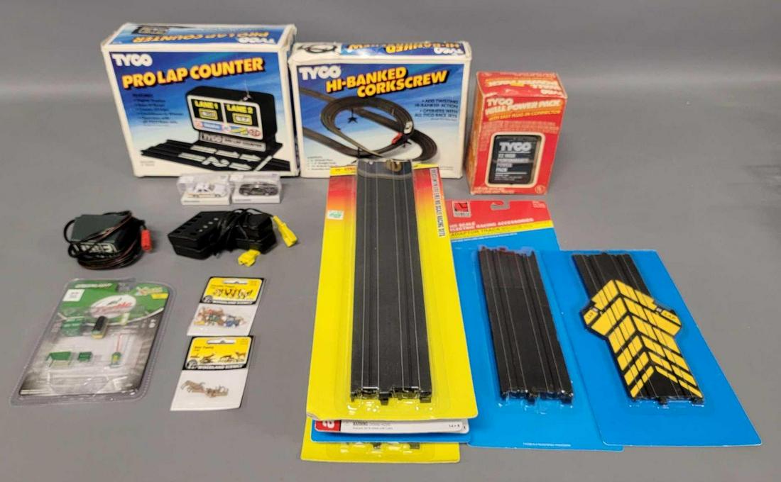Group of HO slot car track and accessories in original packages (1 of 8)