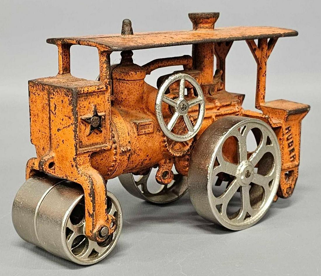 Hubley Cast Iron Huber Steam Road Roller Auction