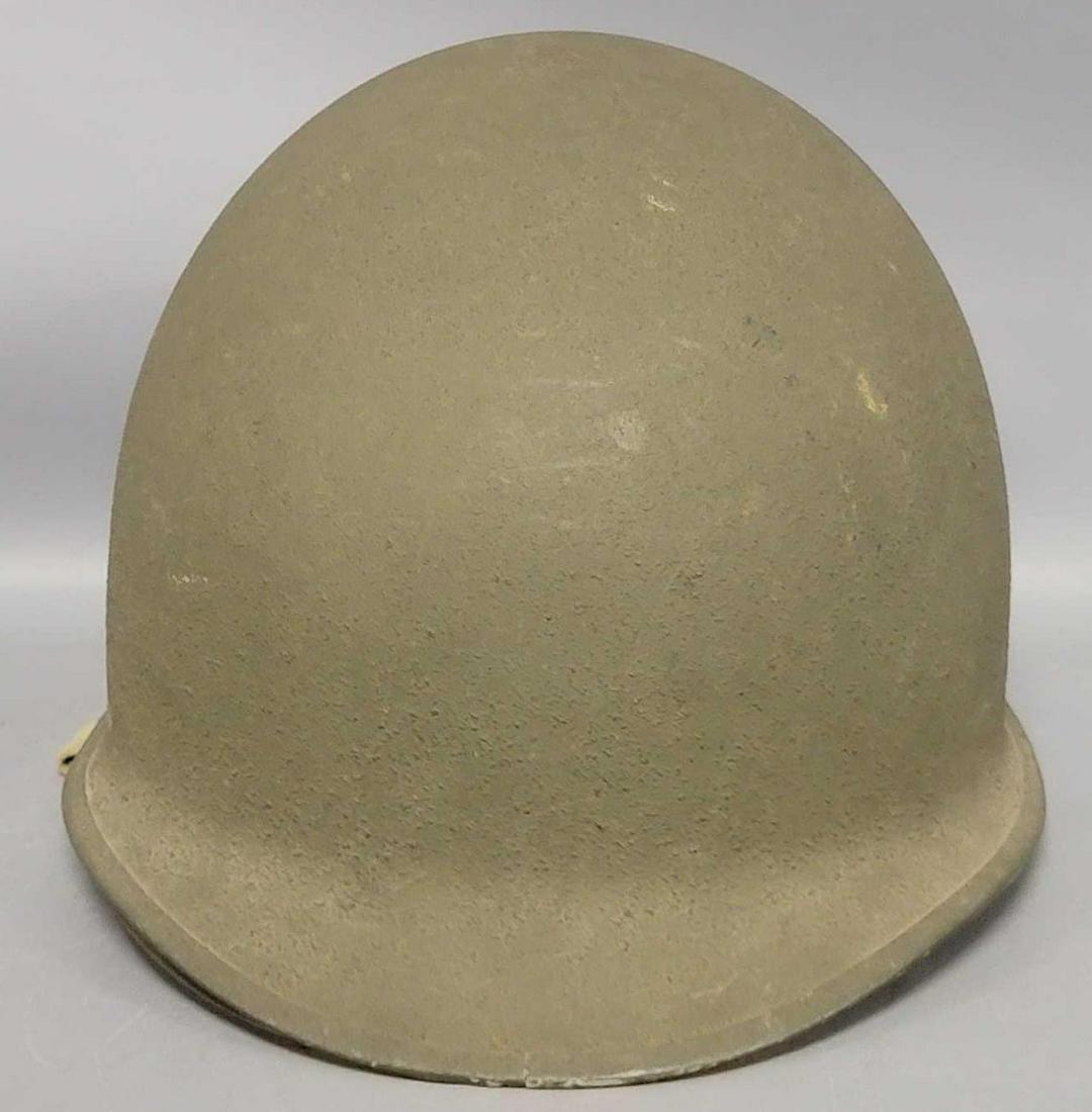 Wwii Us M1 Helmet With Painted Liner Auction