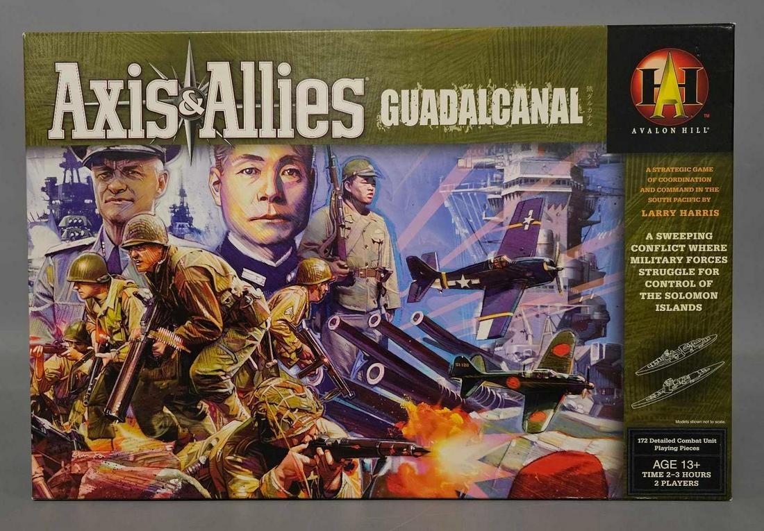 Avalon Hill Axis and Allies Guadalcanal strategy game: Avalon Hill Axis and Allies Guadalcanal war strategy game. Has been opened and played, there are a lot of parts here but they have not been inventoried so it may be complete but there may also be part