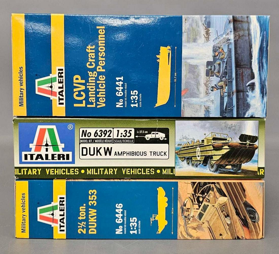 Three 1/35 scale unbuilt model kits (1 of 6)
