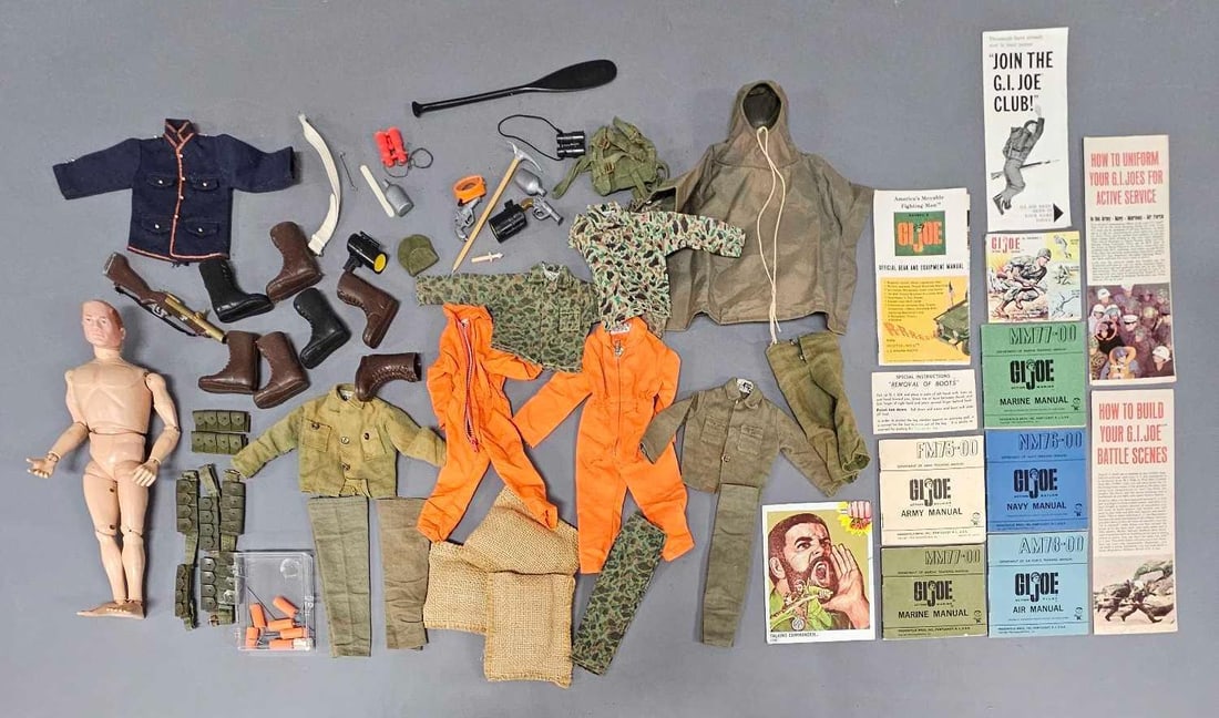 Group of Hasbro GI Joe accessories and clothes with altered figure (1 of 6)
