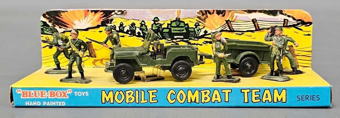 Rare Blue Box hand painted Mobile Combat Team dime store display (1 of 8)