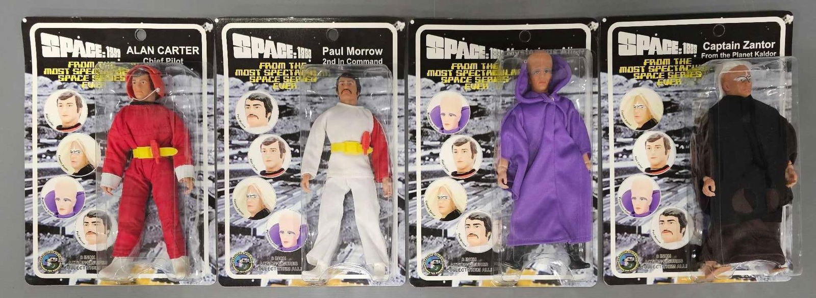 2005 Classic TV Toys Space 1999 complete Series 1 action figures on sealed blister cards (1 of 6)