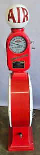 Gas Pump Heaven ECO 44 REPRODUCTION DRUM AIR INFLATOR: Gas Pump Heaven ECO 44 REPRODUCTION DRUM AIR INFLATOR. Displays very nicely and is wired with lights as seen in the photos. Stands approximately 5 feet tall. Shipping and or delivery to be dealt