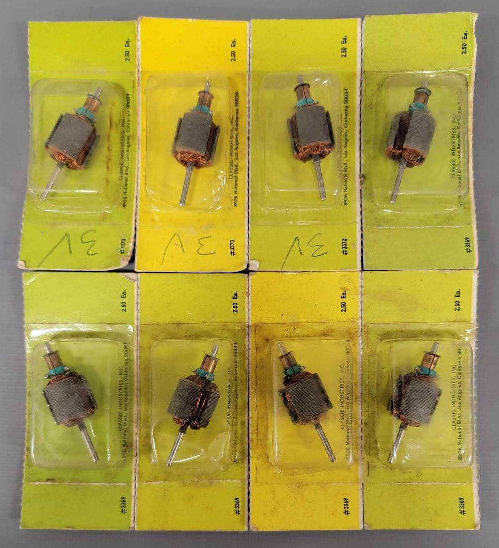Eight Nos Classic Industries Slot Car Motor Armatures Auction