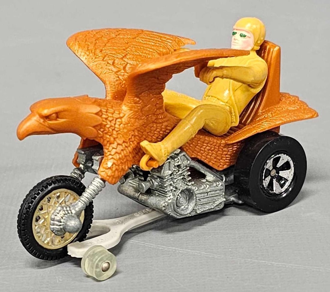 Hot Wheels Hot Wheels RRRumblers MOTOR⑩ HOT WHEELS RRRUMBLERS BOLD EAGLE BLUE W/ ORANGE TOPS RIDER