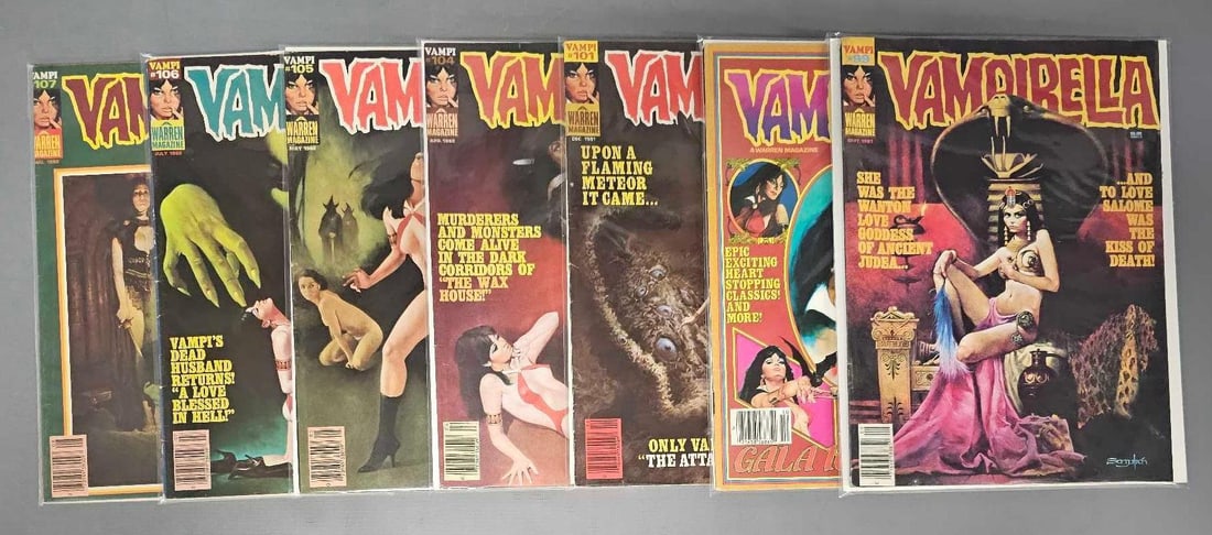 Seven Vampirella magazines 99-107 (1 of 4)
