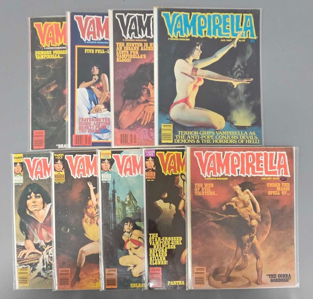 Nine Vampirella magazines 89-98 (1 of 5)