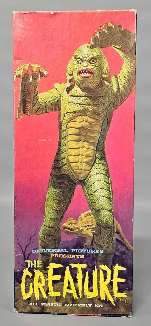 Empty original Aurora The Creature original model box (1 of 4)