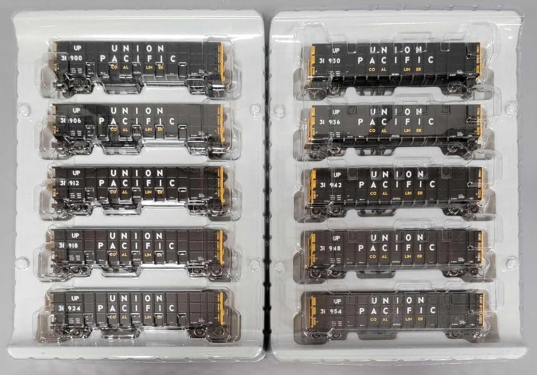 Ten Athearn HO Union Pacific 50' Thrall high side coal gondolas (1 of 3)