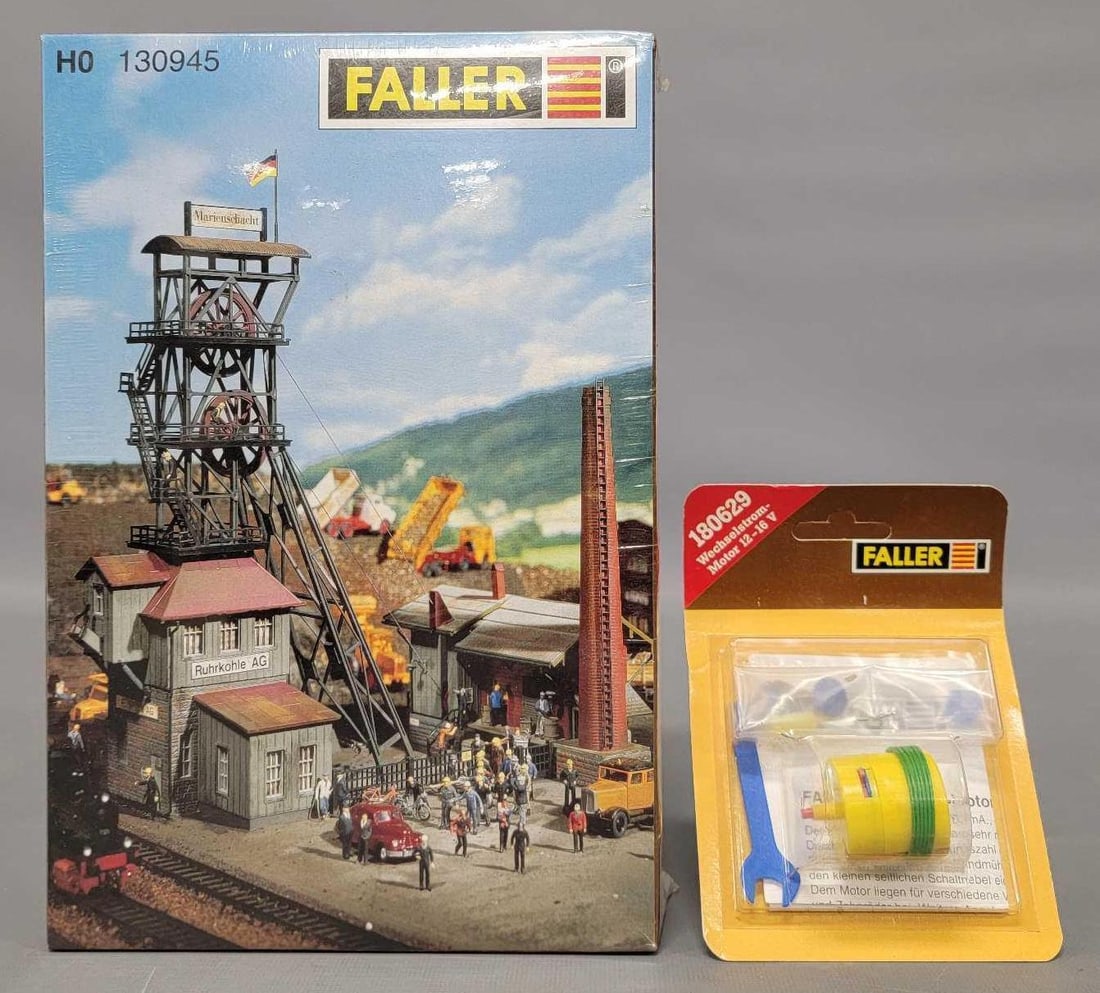 Factory sealed Faller HO scale Mine Headgear building kit with motor 130945 180629 (1 of 7)