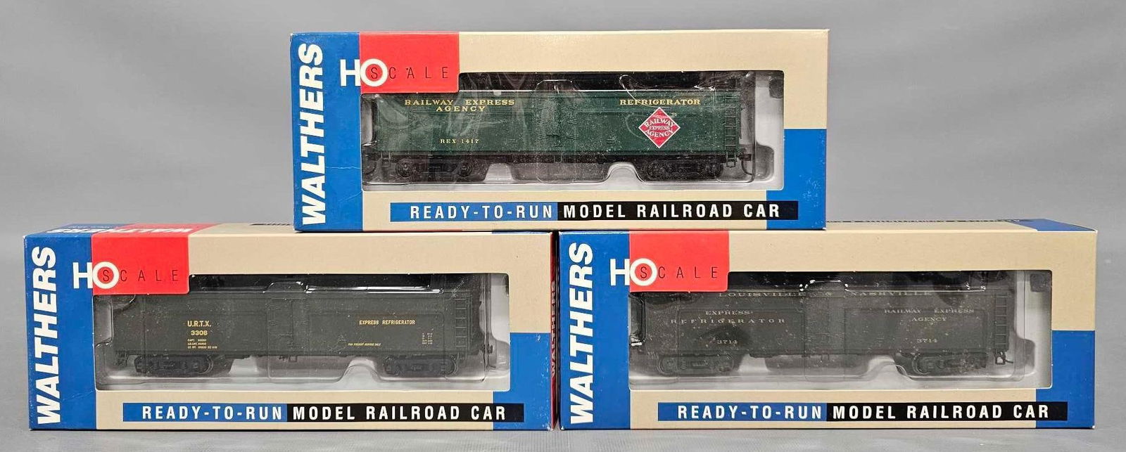 Three Walthers HO scale GACX wood reefers in original boxes (1 of 5)