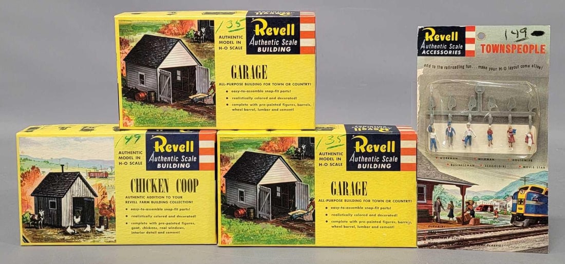 Small group of Revell HO scale train layout detail accessories (1 of 6)
