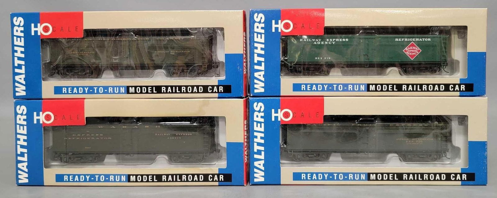 Four Walthers HO scale GACX wood reefers in original boxes (1 of 4)