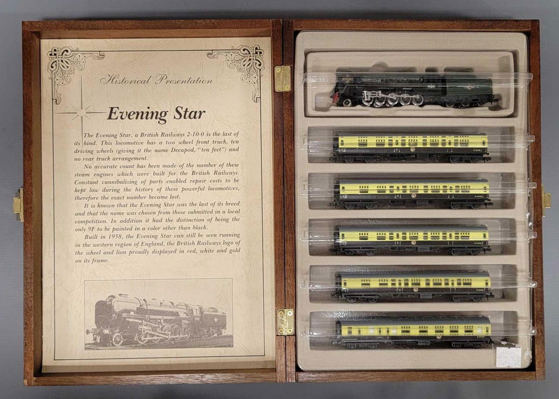 Model Power Minitrix N scale Limited Edition Evening Star box set (1 of 8)