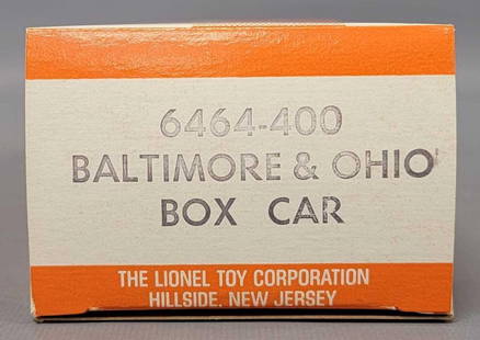 Lionel postwar O 6464-400 BRICK empty original Hagerstown checkerboard box only: Lionel postwar O 6464-400 brick empty original Hillside checkerboard box only, as nice as it gets as seen in the photos.