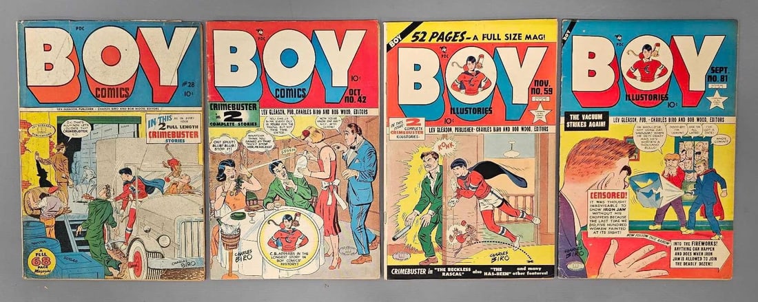 Four Golden Age Boy Comics (1 of 4)