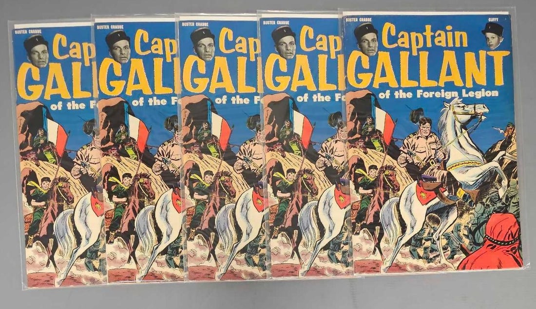 Five Silver Age Captain Gallant 1 comics (1 of 3)