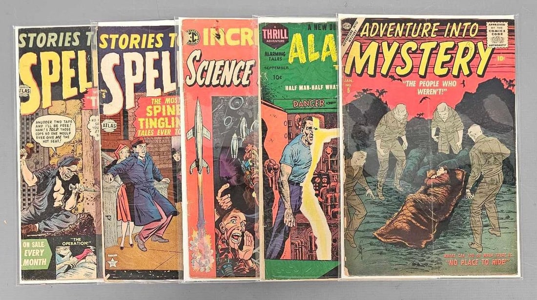 Five Golden Age Sci-Fi Mystery Comics (1 of 3)