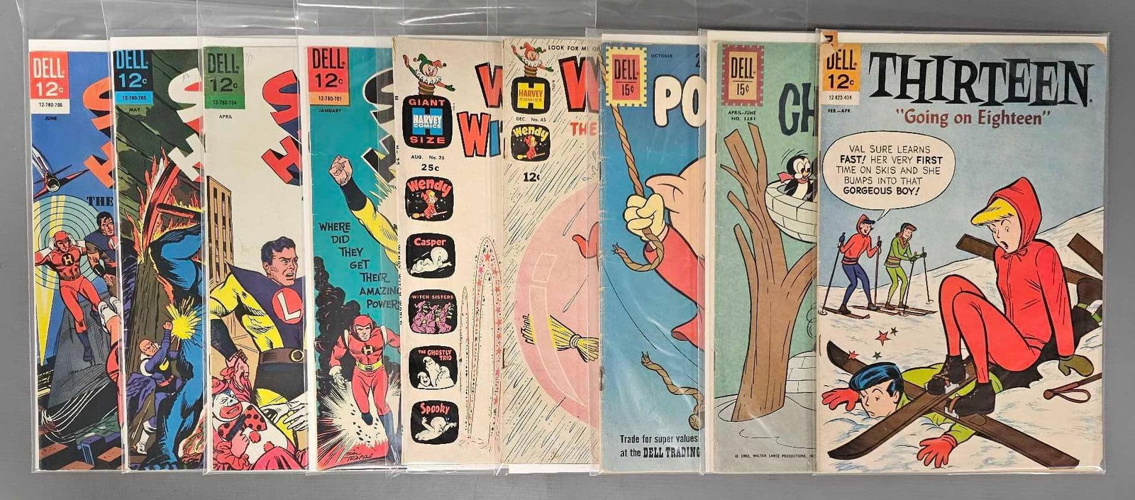 Nine mixed character Dell comics (1 of 4)