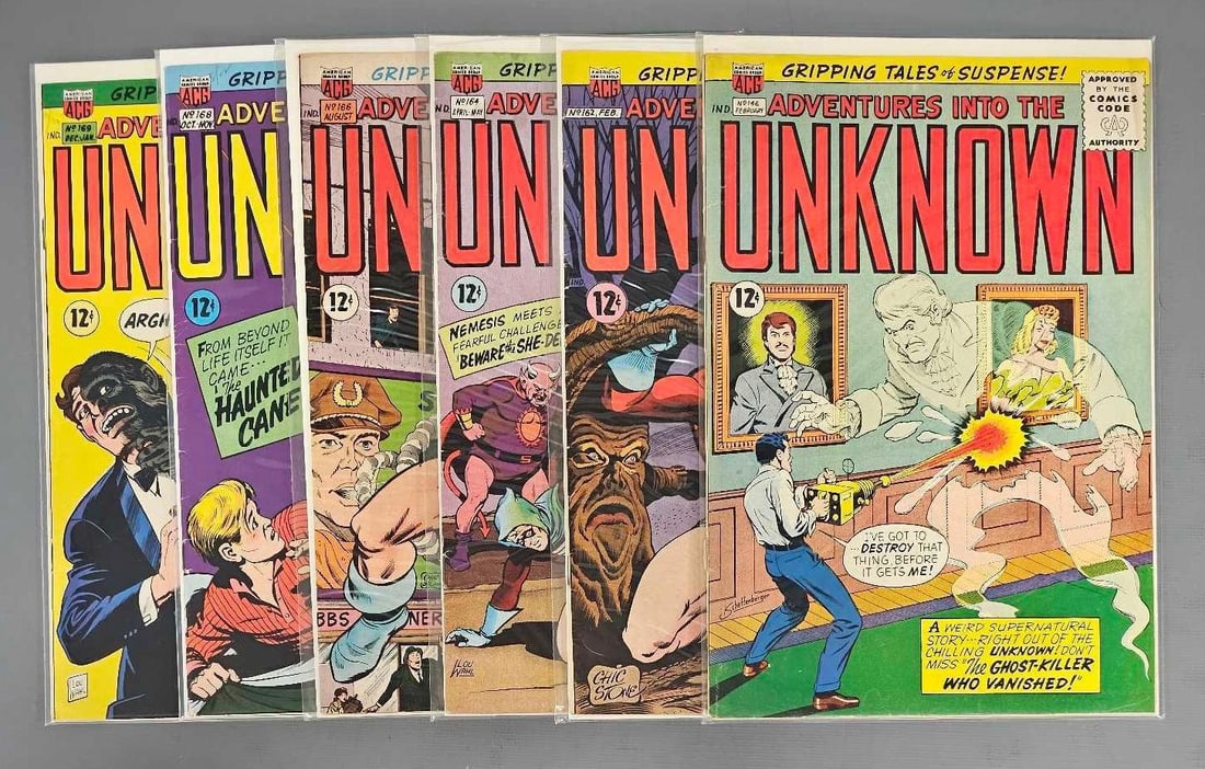 Six ACG Adventures Into the Unknown comics (1 of 4)