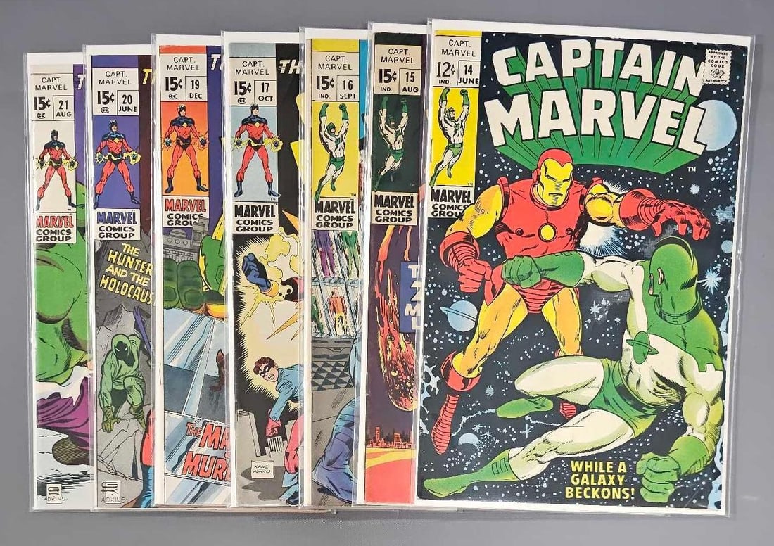 Seven Captain Marvel  Comics (1 of 3)