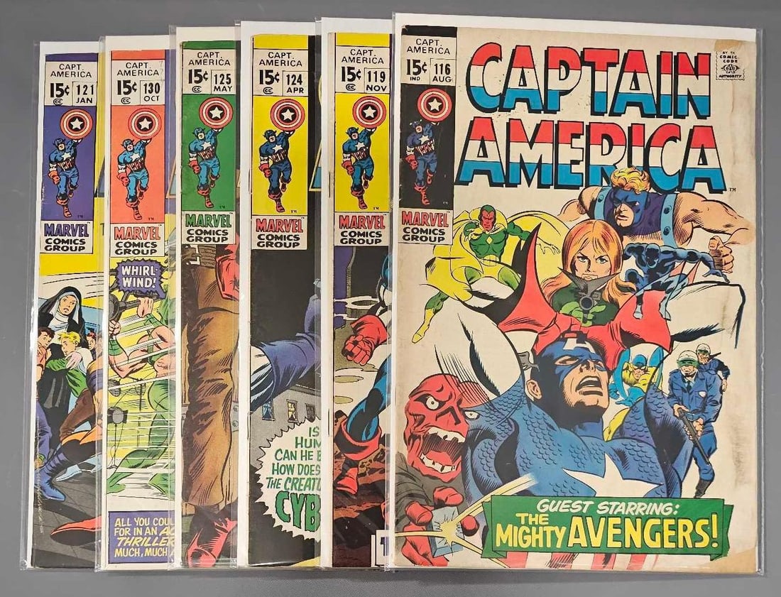 Six Captain America Comics (1 of 3)