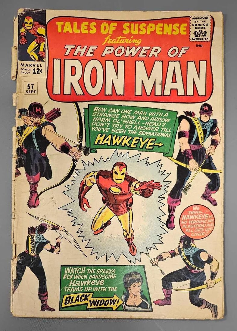 Tales of Suspense 57 1st Hawkeye: Tales of Suspense 57 1st Hawkeye very low grade.