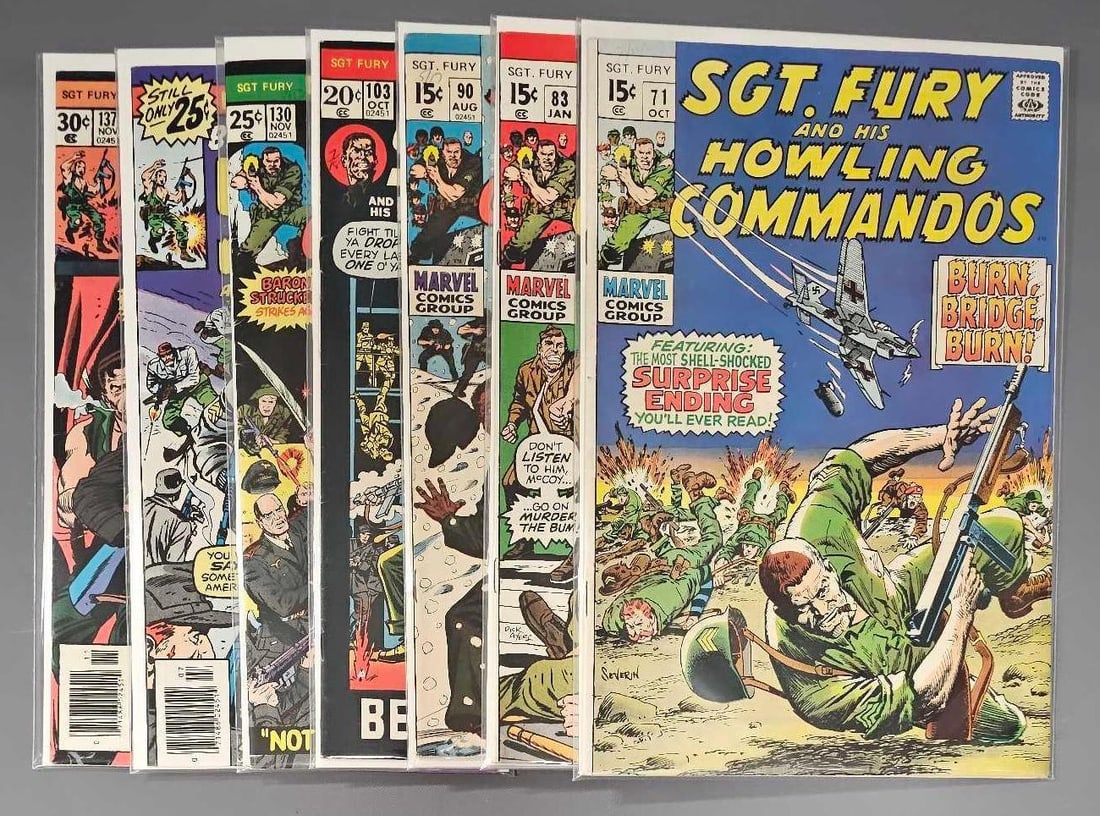 Seven Sgt. Fury Comics (1 of 4)