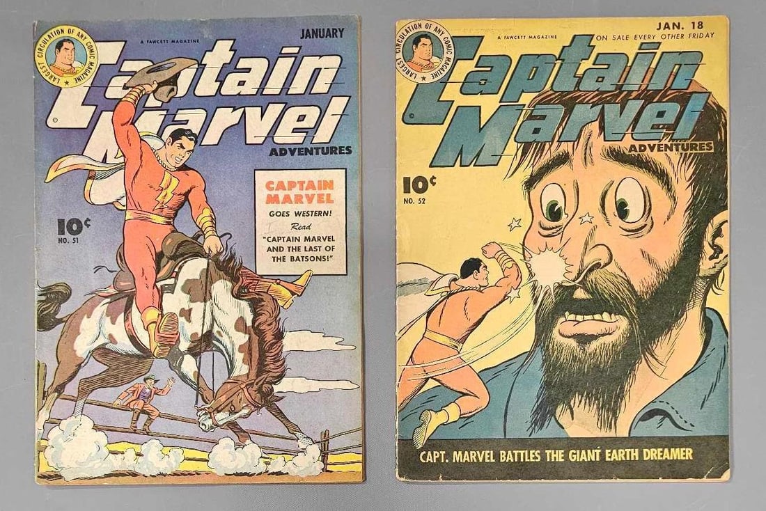 Two Captain Marvel Adventures Comics (1 of 6)