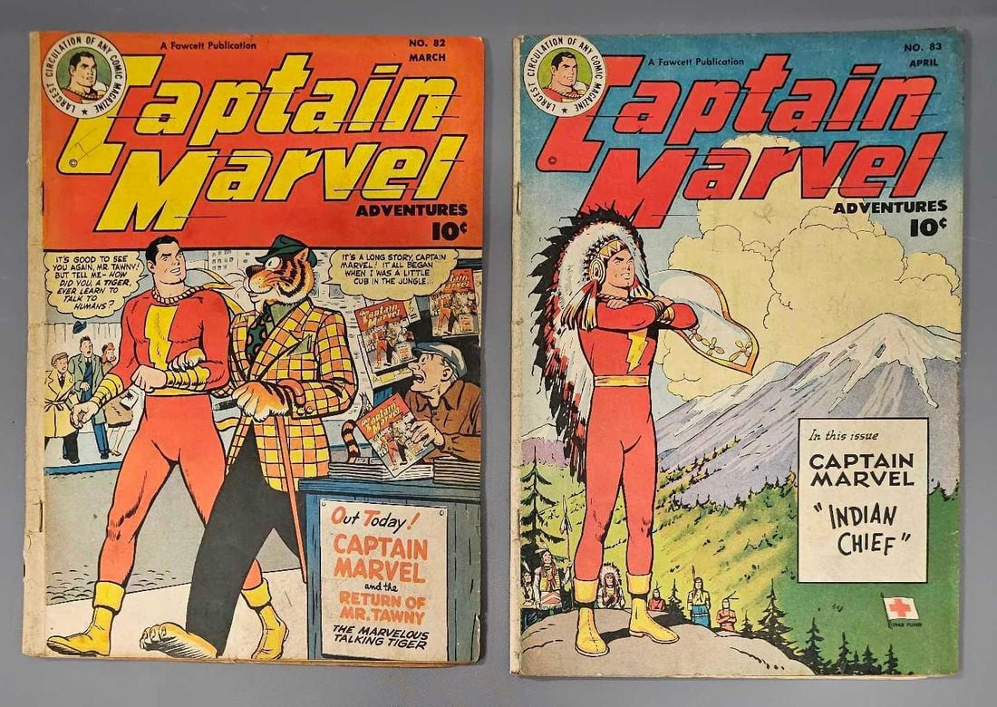 Two Captain Marvel Adventures Comics (1 of 6)