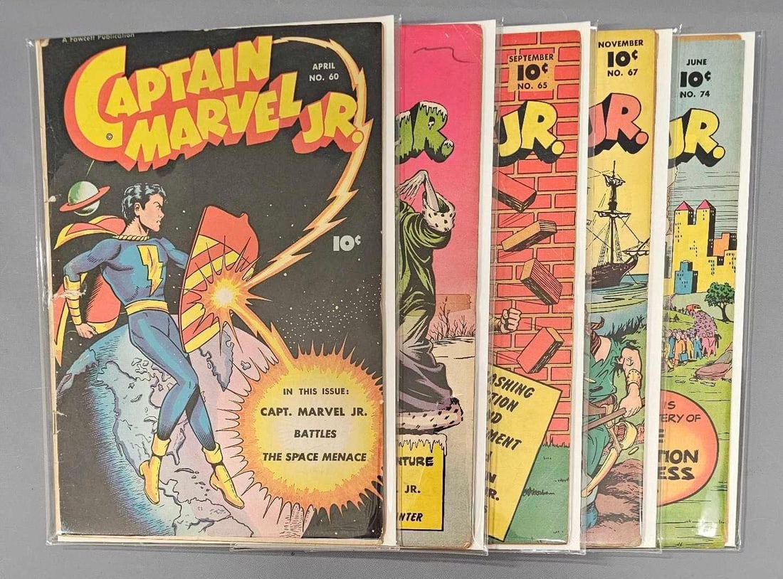 Five Captain Marvel Jr. Comics (1 of 3)