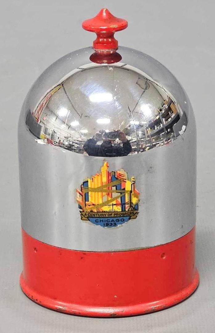 1933 Chicago Worlds Fair Art Deco Chrome Cigarette Holder (1 of 7)