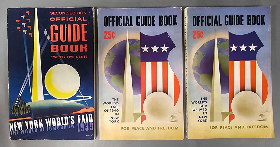 Group of three 1939-1940 New York World's Fair guide books (1 of 7)