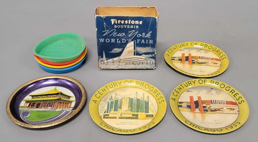 Eight Chicago Worlds Fair Century and New York Worlds Fair Coasters (1 of 4)