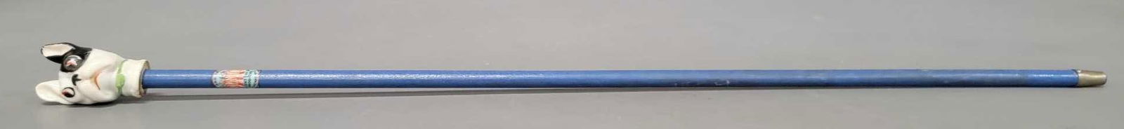 Chicago Worlds Fair Childs Walking Stick With Porcelain Dog Head (1 of 8)