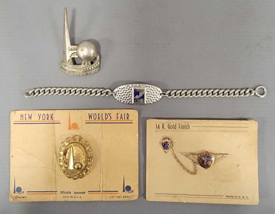 Collection of New York Worlds Fair Chicago Worlds Fair Jewelery (1 of 8)