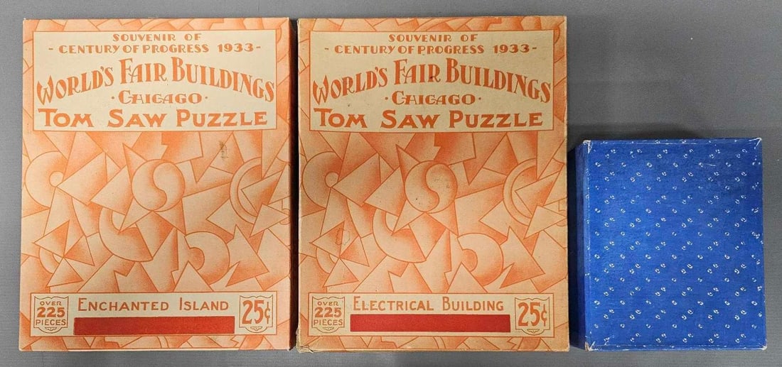 1933 Chicago World's Fair collection of three puzzles (1 of 6)