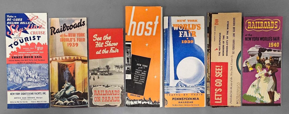 Group of railroad ephemera from the 1939 New York World's Fair (1 of 4)
