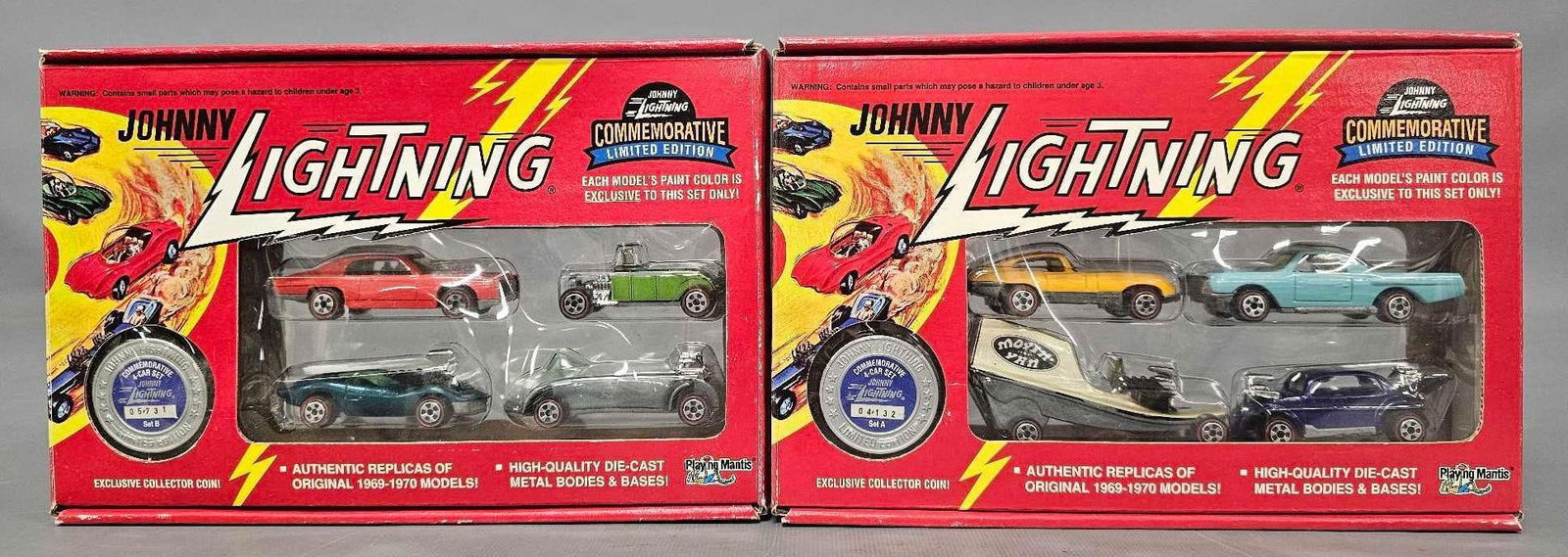 Johnny Lightning Commemorative Limited Edition set A and B in original boxes (1 of 7)